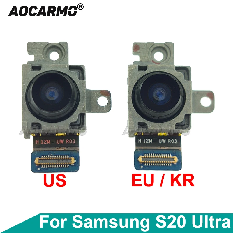 Aocarmo-M&oacute;dulo de c&aacute;mara de &aacute;ngulo Ultra ancho para Samsung Galaxy S20 Ultra S20U, Cable flexible-0