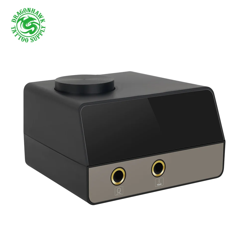 Топ круглый татуировки Мощность Dragonhawk портативный lcd машина пистолет питание