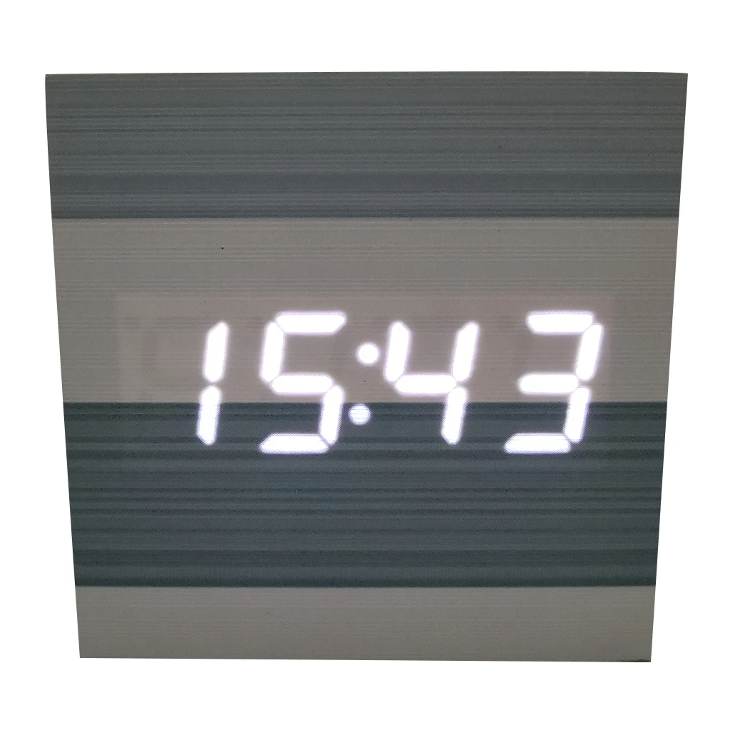 

Simple Noiseless LED Digital Alarm Clock Night Light Thermometer Display