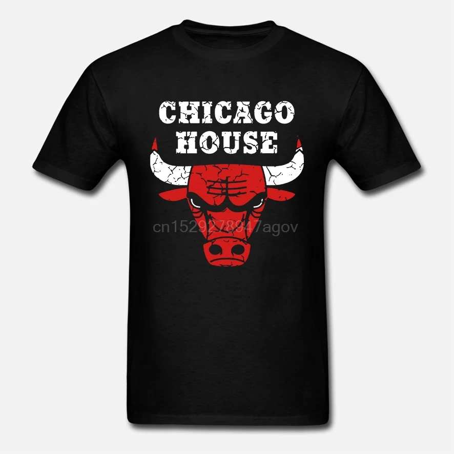 

Chicago House T-Shirt - Vintage Bulls Style Frankie Articulations Techno Ibiza