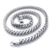 6mm charm trendy mens womens chain stainless steel necklace foxtail link chains curb necklace jewelry gifts 24inch