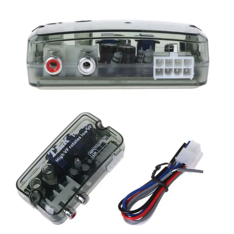 

TD-22 RCA Stereo High to Low Adjustable Frequency Line Speaker Level Converter car stereo speaker outputs to RCA outputs