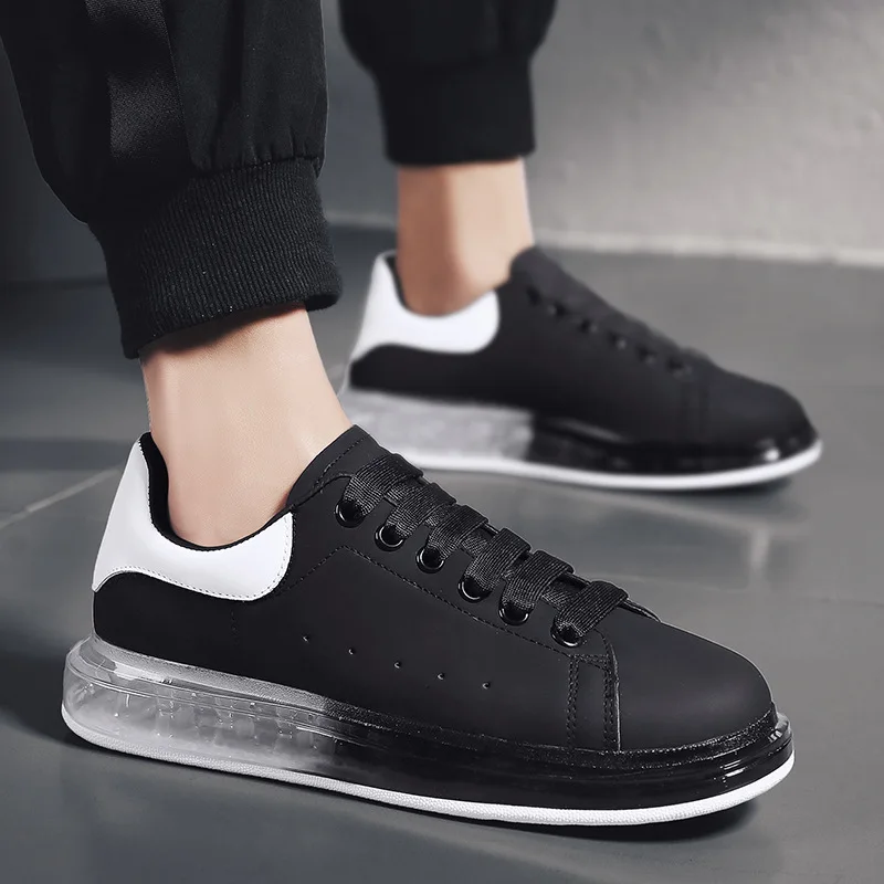 

Men Shoes New Student Flats Shoes Breathable Leisure Sneakers White Board Shoes Men Trend of Shoes Lace-up Mens Casual Shoes