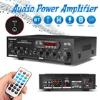 Цифровой ревербератор, домашний стерео усилитель мощности с поддержкой USB SD FM AUX, 2500 Вт, 220 В, Bluetooth, 2,0 каналов, для караоке, микрофона