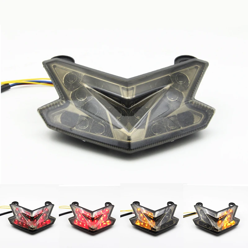 For Kawasaki Z125 Z800 ZX6R ZX 6R 2013 2014 2015-2017 Rear Tail Light Brake Turn Signals Integrated LED |