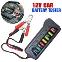 12v car battery tester digital alternator 6 led lights display diagnostic ph electrical instruments circuit breaker finders