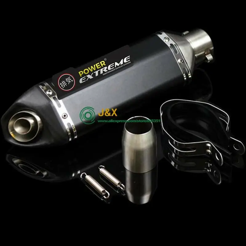 

UNIVERSAL MOTORCYCLE EXHAUST ESCAPE DIRT BIKE MUFFLER Pipe most motorcycle CBR600 CBR100 MT07 Z800 ninjia er6n YZF YBR RSZ