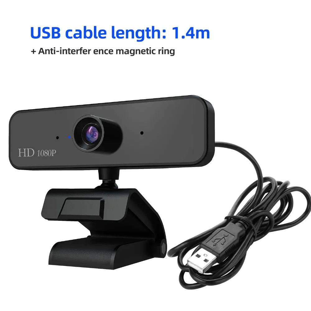 HXSJ HD 1080P Веб-камера Встроенный микрофон Автофокус высокого класса Видеозвонок компьютер периферийная веб-камера для ПК ноутбука