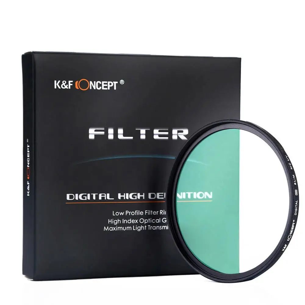 K & F Concept Filter 49/52/55/58/62/67/72/77/82mm variable UV MC нейтральная плотность ND 2 400 светоnd фильтр
