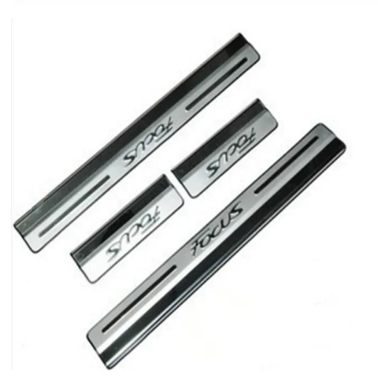 Накладка на порог из нержавеющей стали накладки пороги двери для Ford Focus 2008 2017 4