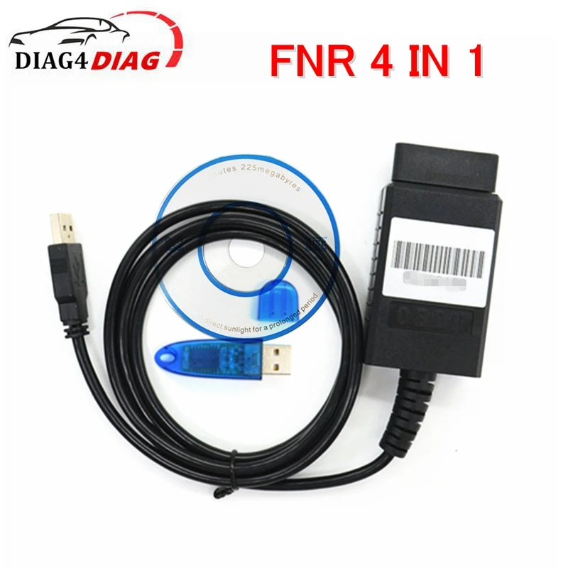 

FNR Key Prog 4 in 1 OBD2 Car Key Programmer Diagnostic Tool With USB Dongle FNR 4 In 1 For Renault For Ford For Nissan