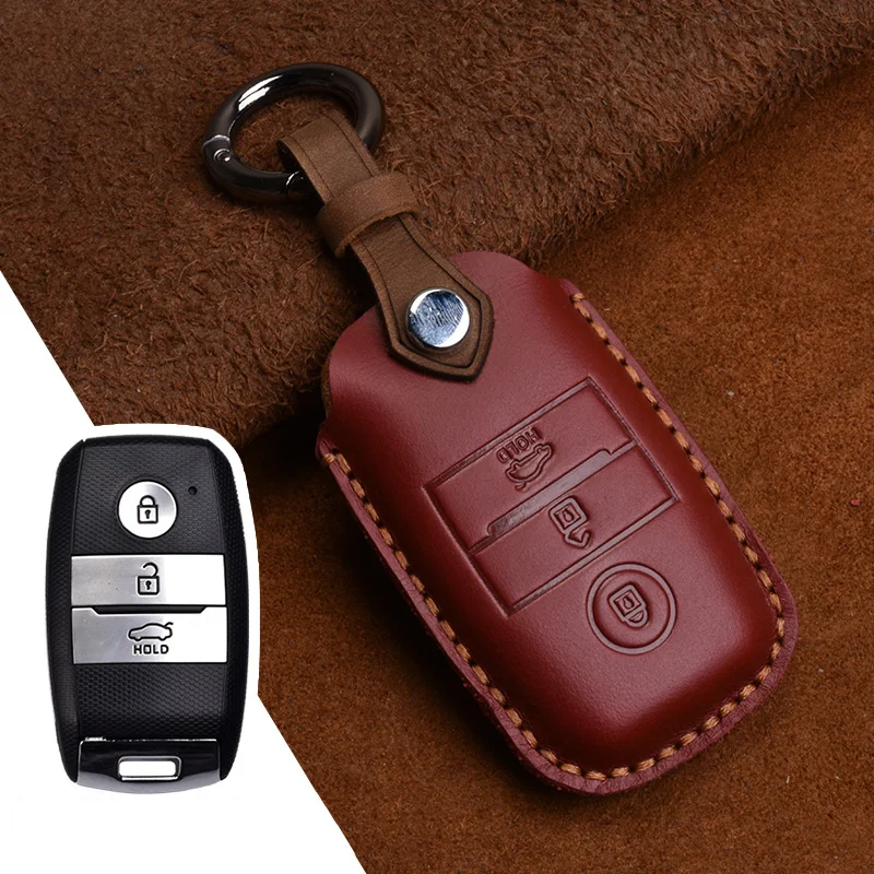 

Leather Car Remote Key Case Cover for KIA Rio Rio5 Sportage Ceed Cerato K3 KX3 K4 K5 Optima Cerato Cerato Sorento Picanto