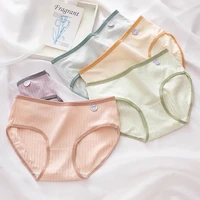women panties high quality cotton solid knickers fashion sexy lace female girl rabbit briefs soft breathable underwear lingeries