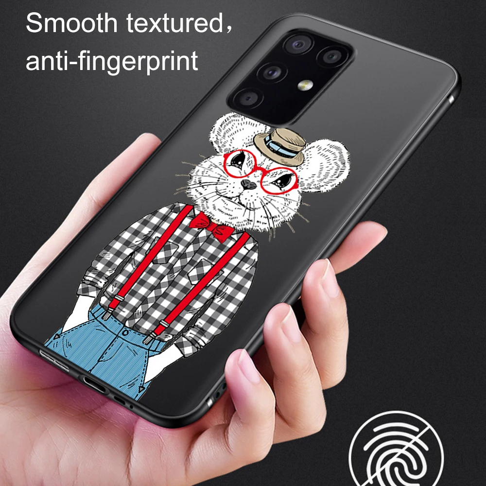 

Lovely Cat Case For Samsung Galaxy S21 A51 S20 S10 S9 S8 Plus Ultra S10e A50 A71 A70 A20E A21 NOTE 20 10 9 8 Plus Soft TPU Funda