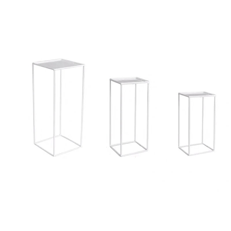 

3pcs/Lot wrought iron road lead wedding geometry road lead flower decoration wedding cake stands