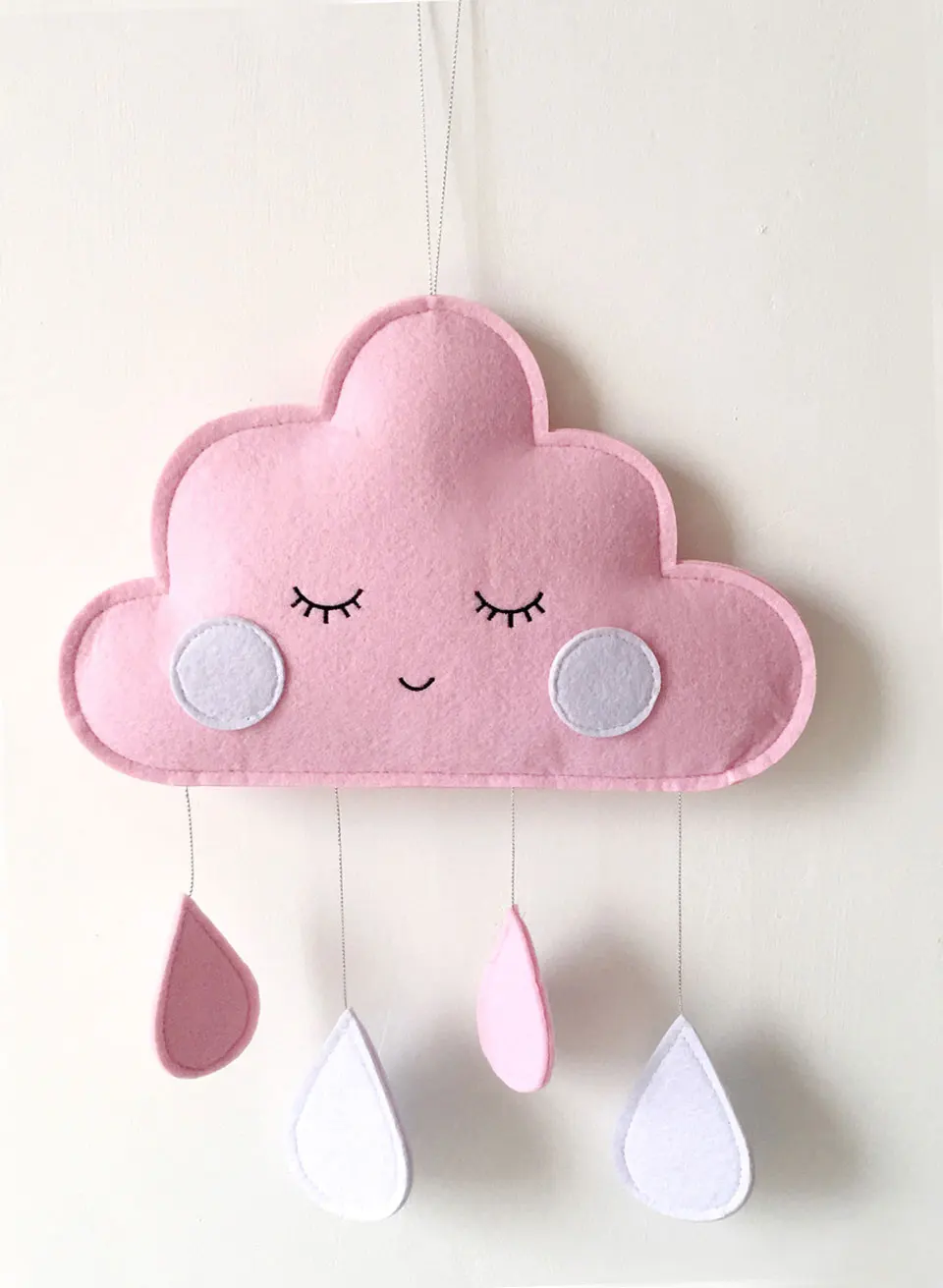 INS, декор для детской комнаты, Висячие облака, украшения, Babykamer Decoratie, кроватка, колокольчик, украшение для детской комнаты, сделай сам, капли воды