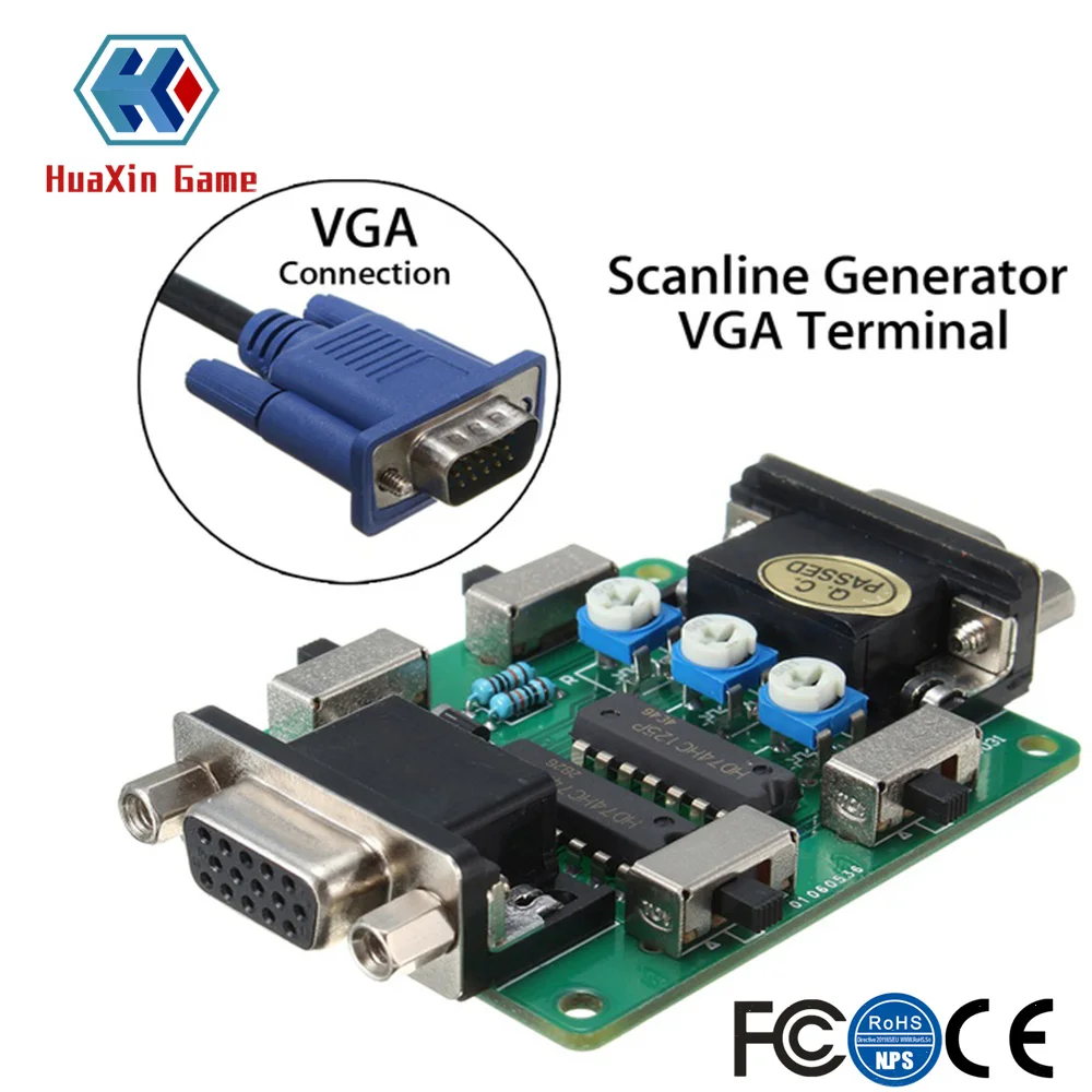 

Scanline Generator VGA Connection For Vintage Games Gamers MAME Arcade Machine