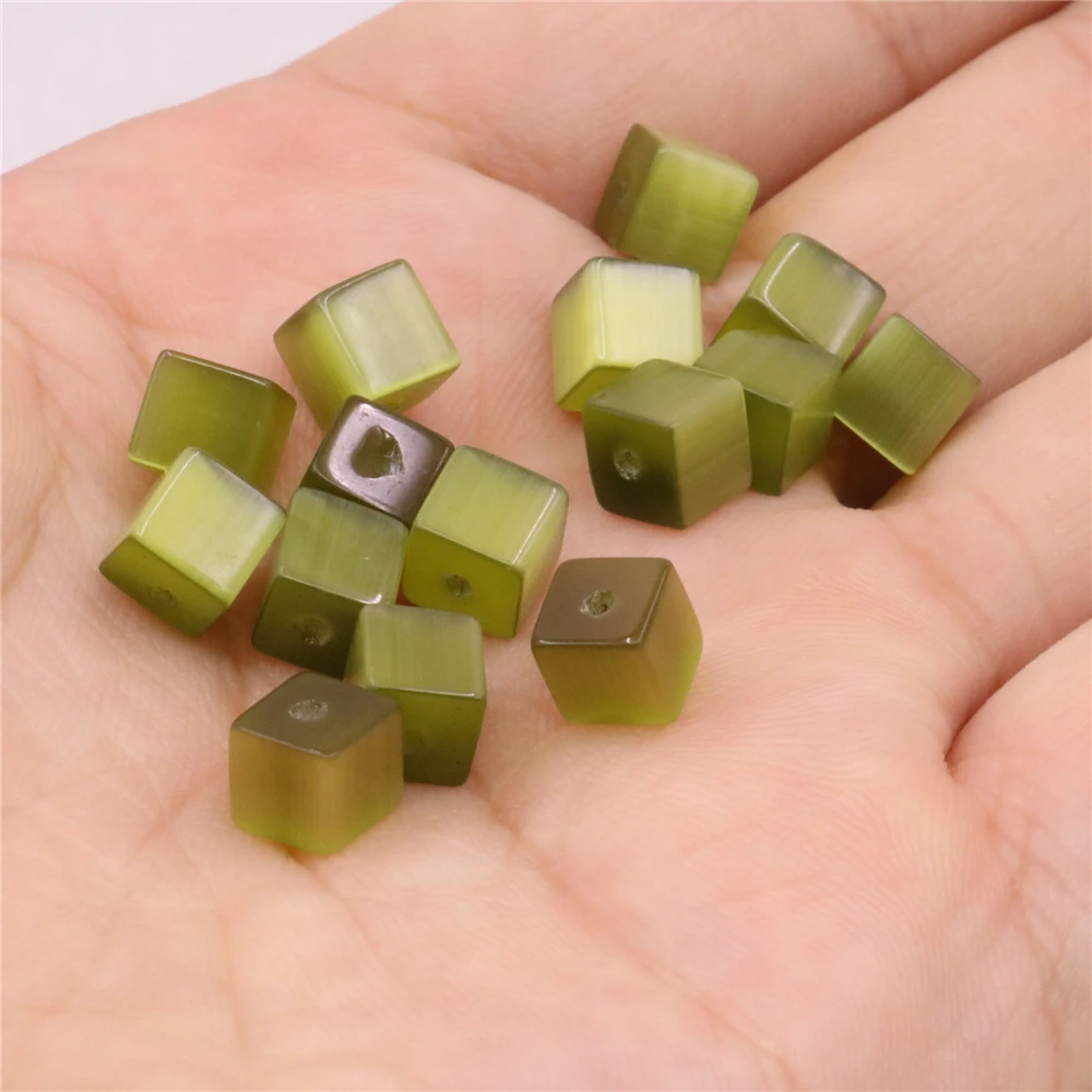 Акриловые бусины-разделители квадратной формы 6 мм незакрепленные бусины