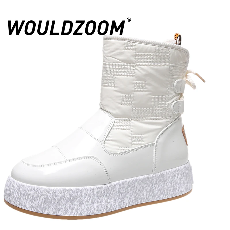 

Ankle Boots For Women Keep Warm Fuax Fur Increase Non-Slip Dropshipping Winter Sale Boots Platform Free Shipping Plus Size 35-40
