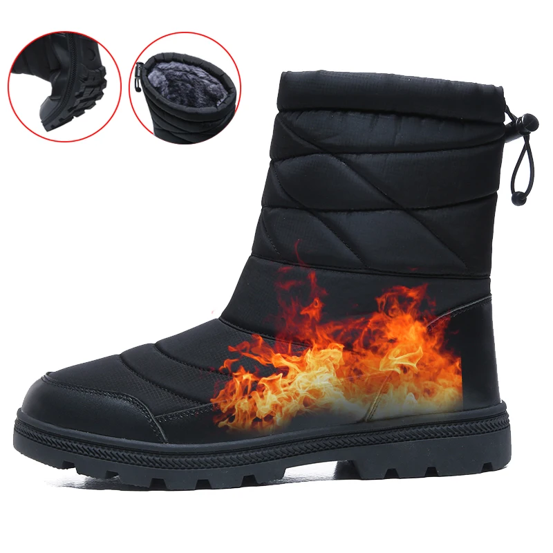 Humtto мужские зимние ботинки походная обувь охотничьи сохраняющие тепло для