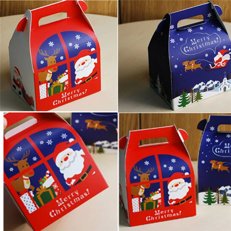 5 шт. Рождественская Подарочная коробка DIY декоративная упаковочная сумка яблоко
