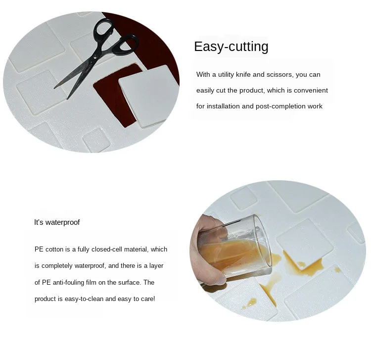 Домашний 3D Настенный декор фоновые настенные наклейки красивые эластичные