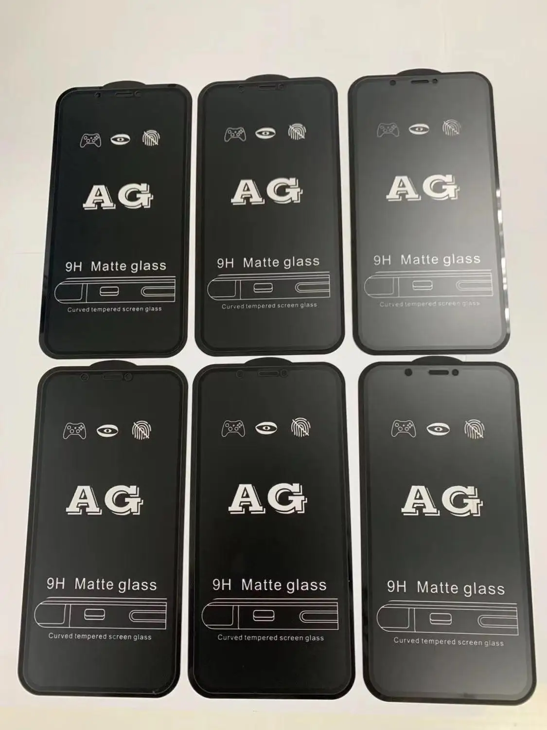 

100Pcs AG Full Cover Anti-Fingerprint Glass Film For iPhone 12 Mini 11 Pro XS Max XR X 8 7 6S Plus SE2020 Matte Screen Protector
