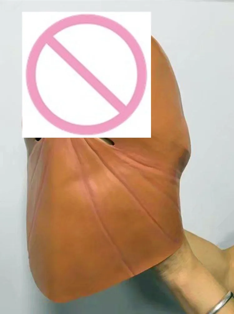 Реалистичный пенис маска на голову латекс шлем для пениса косплей Забавный