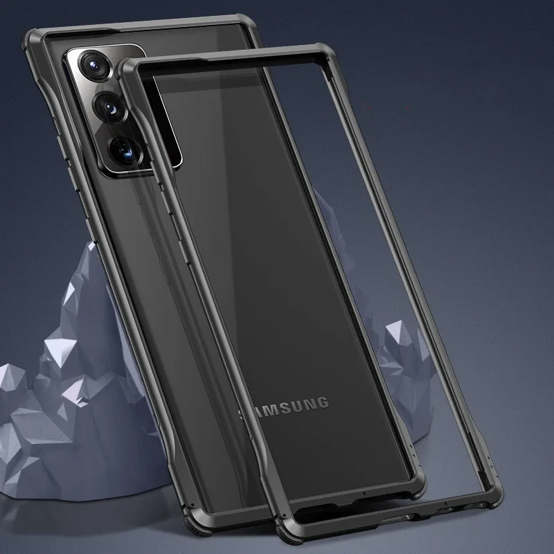 

Противоударный металлический бампер для телефона Samsung Galaxy S21, Note 20, S20, ультрабронированный алюминиевый чехол для Samsung S21, Note 20, S20 Plus