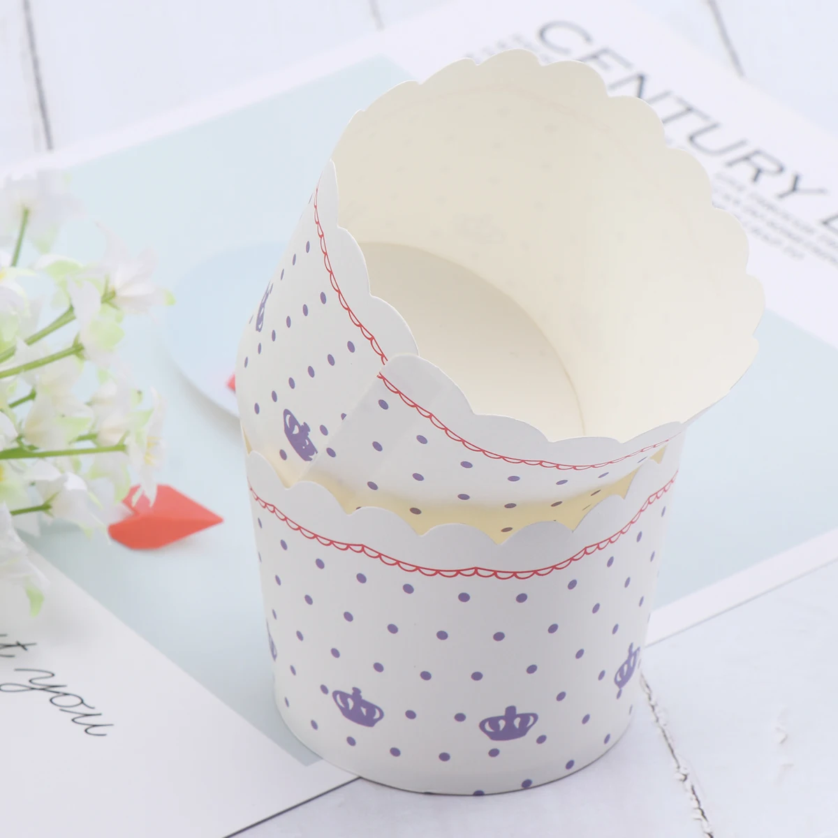 50 шт. Корона выпечки Формы для кексов Бумага жаропрочная Форма маффинов гильзы