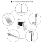 Латунный смесительный клапан DOLGABA, переключатель с одной ручкой, для ванной комнаты, смесительный клапан, настенный переключатель для горячей и холодной воды