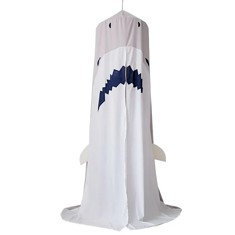 

New Great White Shark Tent Children's Megalodon Shark Simple Wind Bed Curtain Cute Animal Shape Baby Mosquito Nets