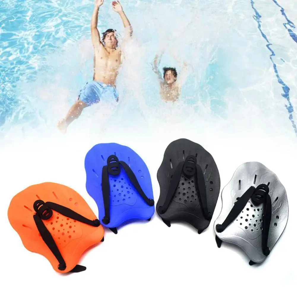 

1 Pcs Schwimmen Paddel Ausbildung Einstellbare Hand Webbed Handschuhe Pad Flossen Flossen Für Männer Frauen Kinder W1r1