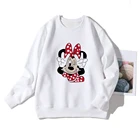 Худи с изображением Минни Маус и кролика, необычная одежда унисекс из Диснея, лидер продаж, толстовка с аниме, хипстер с анимацией