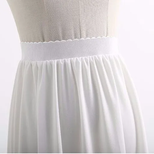 Подъюбник с высокой талией в китайском стиле длинная Плиссированная юбка нижняя