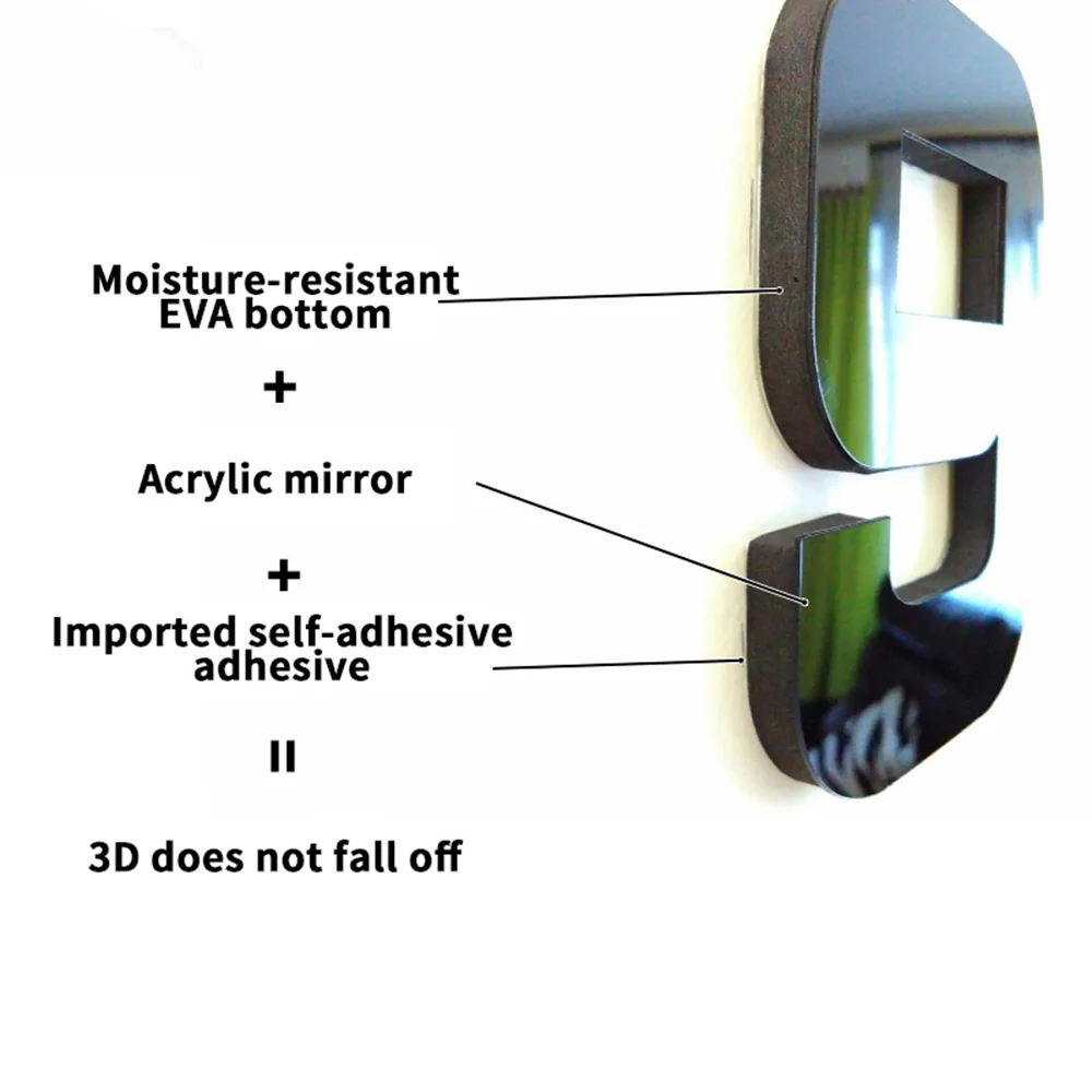 3D Съемная самоклеящаяся художественная карта настенная наклейка настенные часы