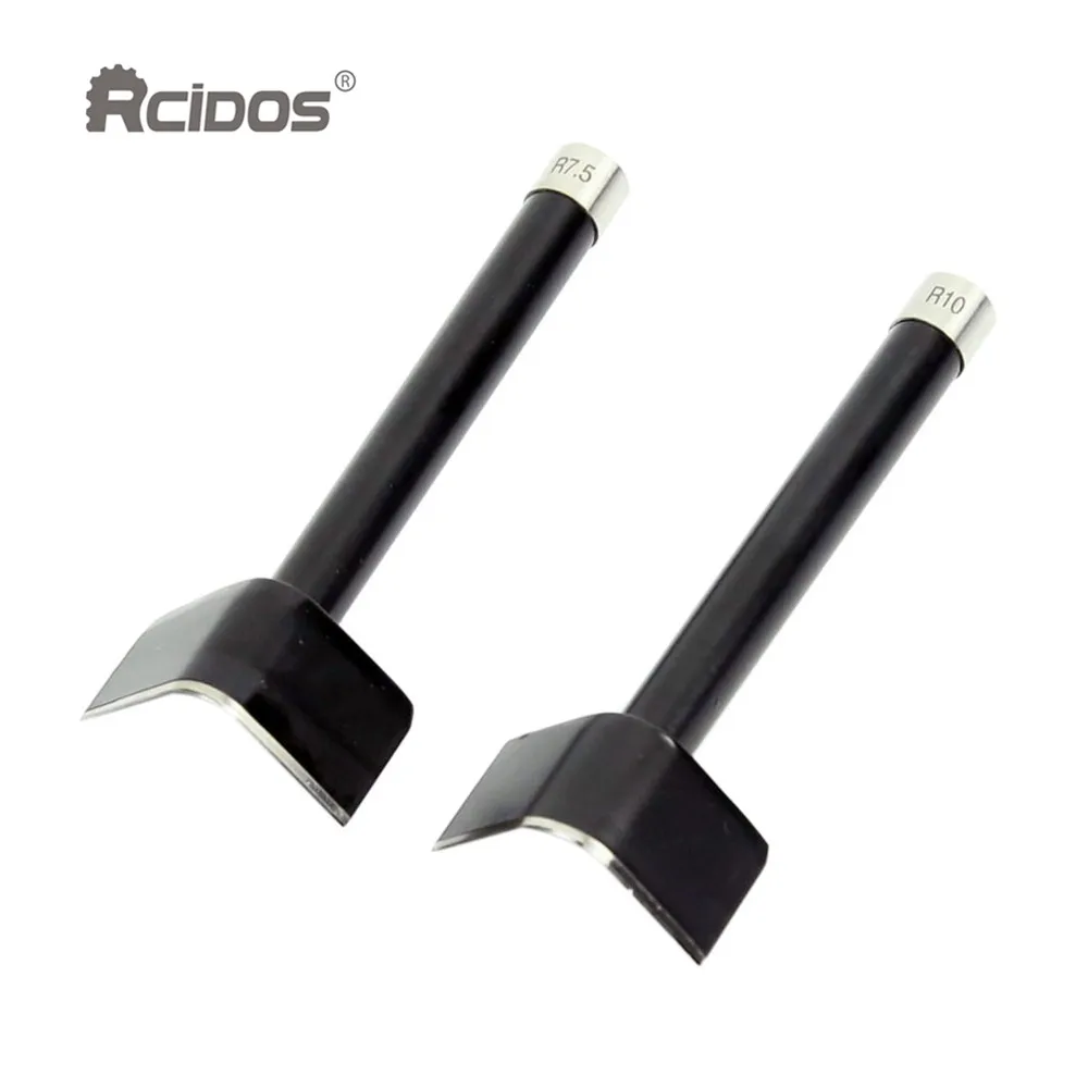 R7.5/R10 DIY кожаный угловой триммер, RCIDOS ручной ремень круглый резак удар, радиус угла 7,5/10 мм кожаное филе, японский лезвие