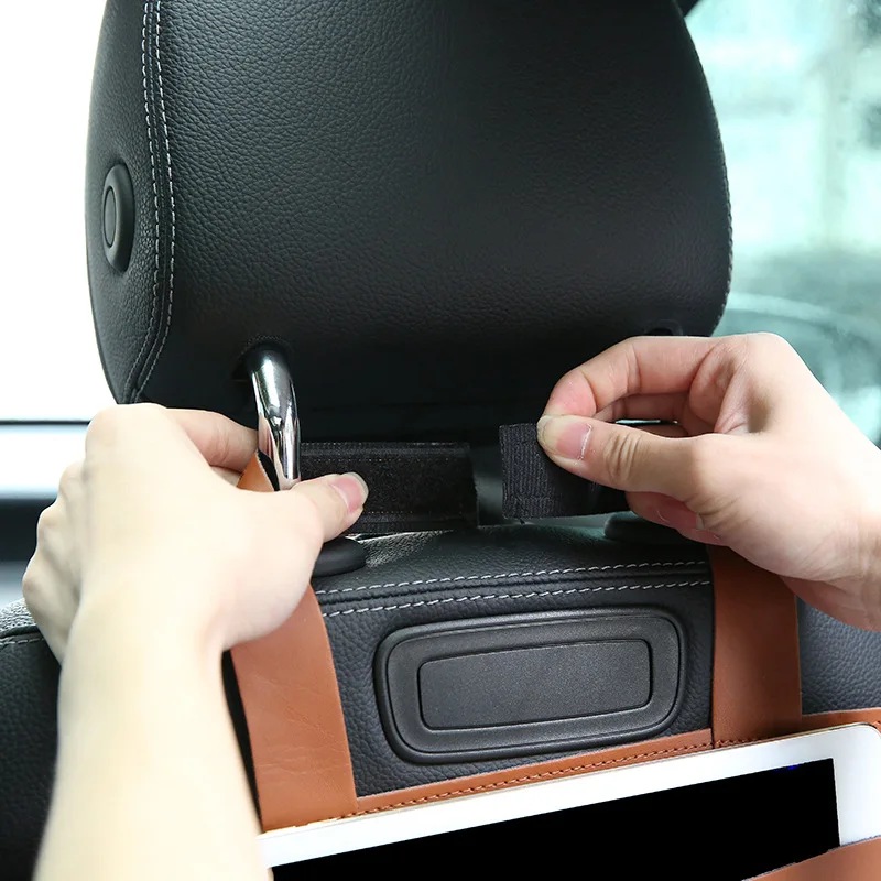 Из искусственной кожи Pad сумка для заднего сидения автомобиля органайзер