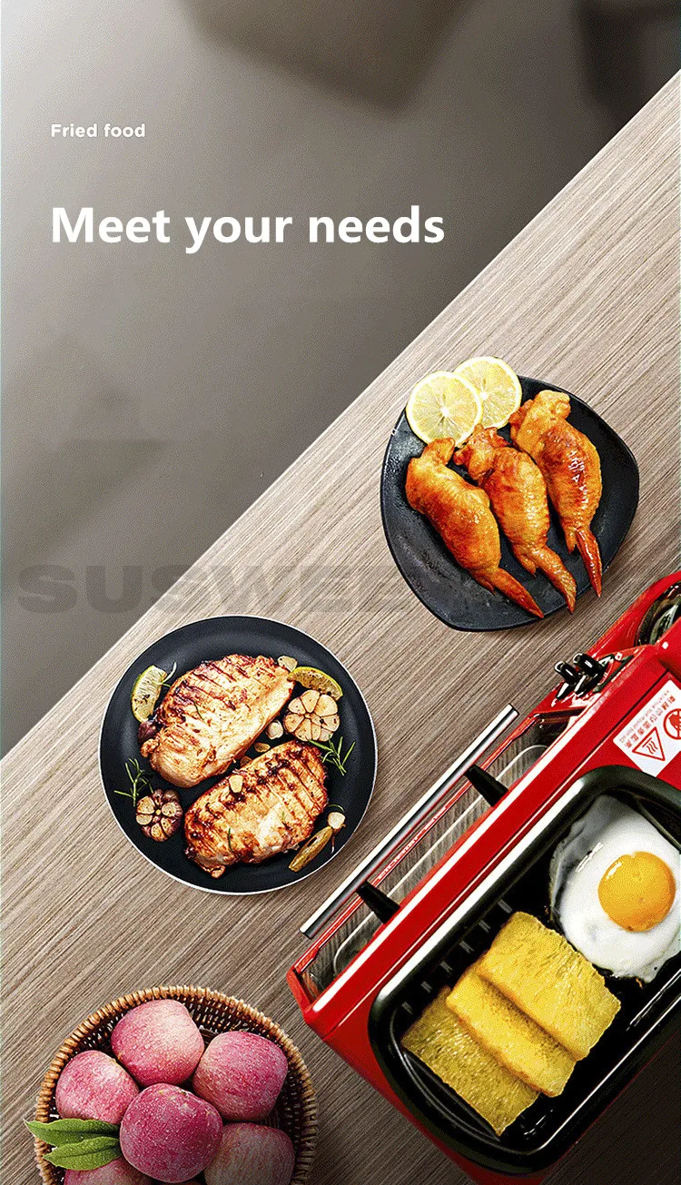 

Home multifunctional three-in-one breakfast machine Mini electric oven Coffee maker Omelette Bread maker Toaster