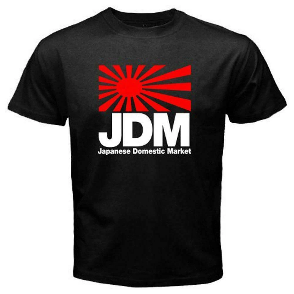Jdm Япония внутренний рынок Символ Логотип Мужская черная размер Usa США футболка En1