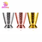 DEOUNY мерный стаканчик бар для коктейлей залейте спиртом нержавеющая сталь мерная Magic стакан бармена комплект 75 мл ром бармен винные аксессуары