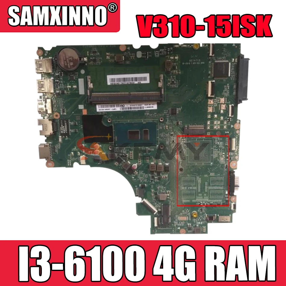 

Akemy для Lenovo E52-80 V310-15ISK V310-15IKB DA0LV6MB6F0 ноутбук материнская плата Процессор I3 6100 DDR4 4G RAM 100% тест РА