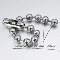 chimdou siver color chain bead ball bracelet charm women girl bracelet customed length stainless steel unisex jewelry for men
