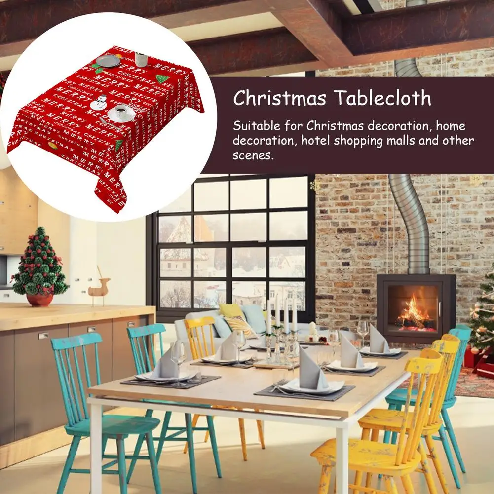 Christmas Decoration Table Cover And Chair Oil-Proof Water Resistant Cloth For Home Kitche | Дом и сад