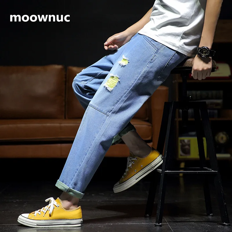 

2020 new arrival pants men's loose and comfortable style high quality casual jeans men ,high quality jeans men