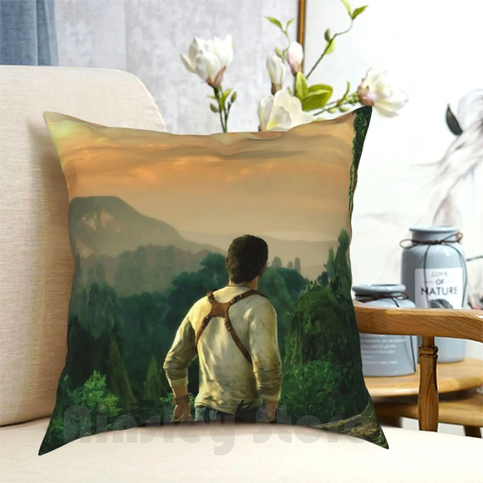 Чехол-Подушка El Dorado (без ожерелья) с принтом домашняя мягкая подушка Натан Дрейк