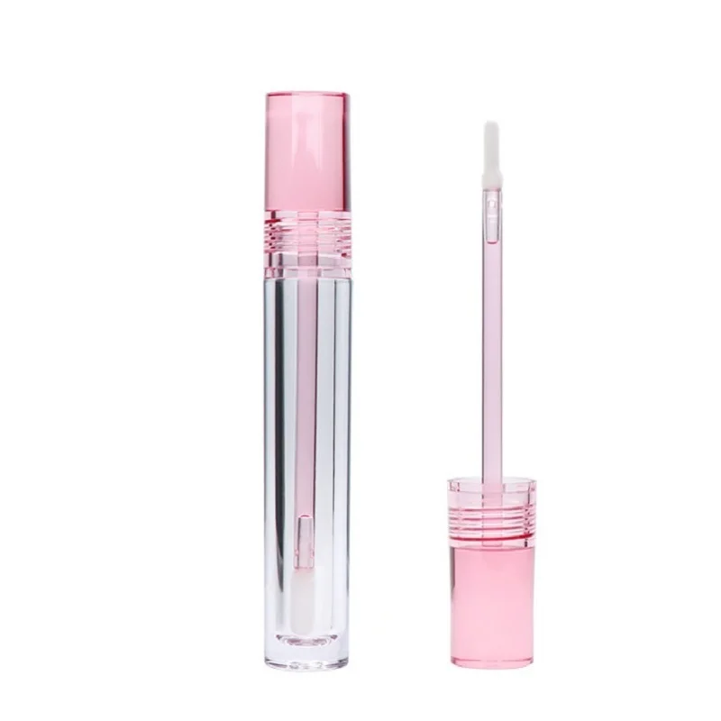 25/50 шт. тюбик для блеска губ прозрачная розовая крышка контейнеры губной помады 7 8