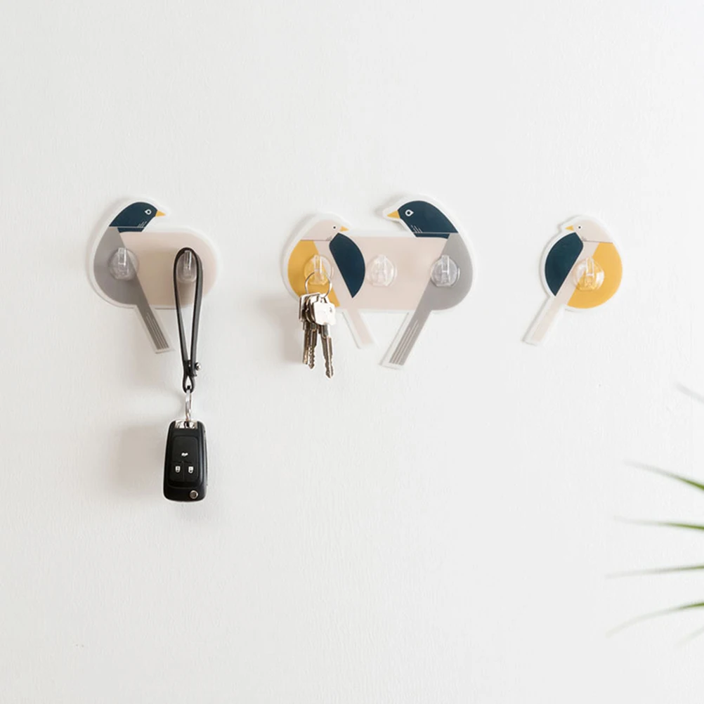 Мультфильм птица крючки клей без сверления Ванная комната Кухня Настенные