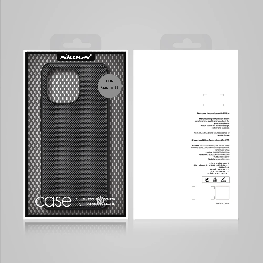 

for Xiaomi Mi 11 10T Pro Mi Note 10 Lite Ultra 5G Case POCO X3 NFC M3 Cover Nillkin Textured Nylon Fiber Durable Soft TPU Funda