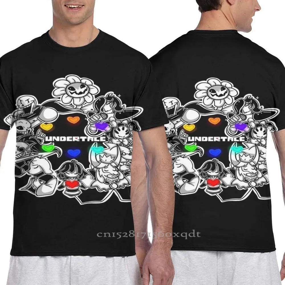 Все из Undertale (Flowey Frisk Sans Papyrus Toriel и т. д.) Мужская футболка женская модная короткая